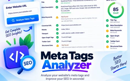 Meta Tags Analyzer|RanksmartTools